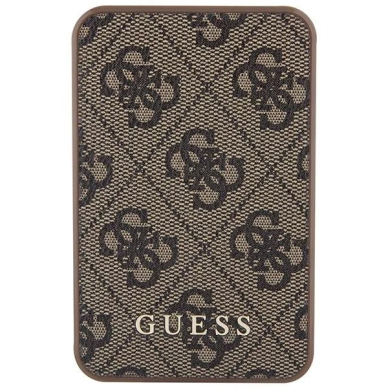 Guess Powerbank 15W GUPB5LP4GEGW 5000mAh brown/brown 4G Leather Metal Logo 1 Guess Powerbank 15W GUPB5LP4GEGW 5000mAh brown/brown 4G Leather Metal Logo 1