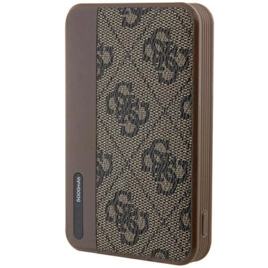 Guess Powerbank 15W GUPB5LP4GEGW 5000mAh brown/brown 4G Leather Metal Logo 4 Guess Powerbank 15W GUPB5LP4GEGW 5000mAh brown/brown 4G Leather Metal Logo 4