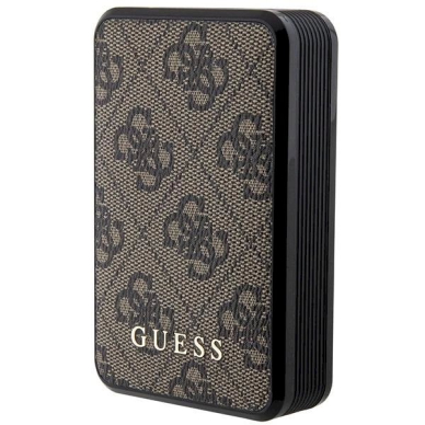 Guess Powerbank 18W GUPB10DP4GEGW 10000mAh brown/brown 4G Leather Metal Logo Guess Powerbank 18W GUPB10DP4GEGW 10000mAh brown/brown 4G Leather Metal Logo