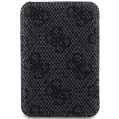 Išorinė baterija Guess GUPB5FP4EMGK 5000 mAh 15 W indukcinė su MagSafe – juoda, 4G Leather Metal Logo 1