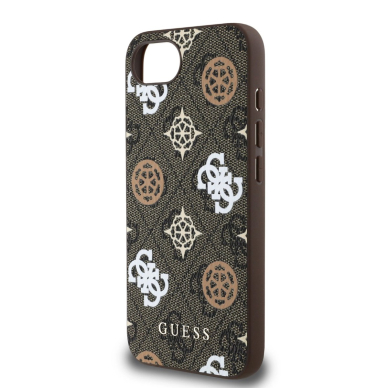 Guess PU 4G Peony Dėklas with MagSafe skirtas iPhone 16e - Rudas 2