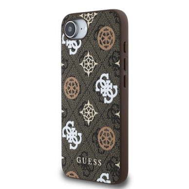 Guess PU 4G Peony Dėklas with MagSafe skirtas iPhone 16e - Rudas 3