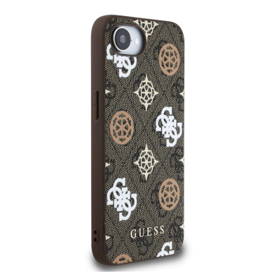 Guess PU 4G Peony Dėklas with MagSafe skirtas iPhone 16e - Rudas 5
