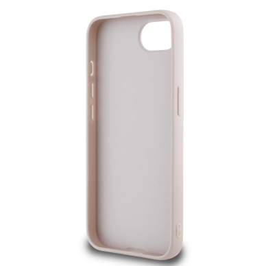 Guess PU Grained 4G Metal Logo iPhone 16e Dėklas - Rožinis 6