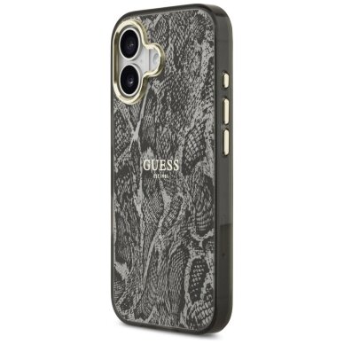 iPhone 17 Guess Python Pattern MagSafe dėklas – juodas 1