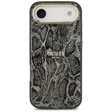 iPhone Air Guess Python Pattern MagSafe dėklas – juodas 2 iPhone Air Guess Python Pattern MagSafe dėklas – juodas 2