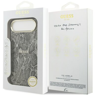 iPhone Air Guess Python Pattern MagSafe dėklas – juodas 7 iPhone Air Guess Python Pattern MagSafe dėklas – juodas 7
