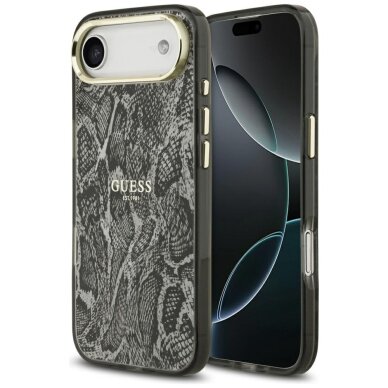 iPhone Air Guess Python Pattern MagSafe dėklas – juodas