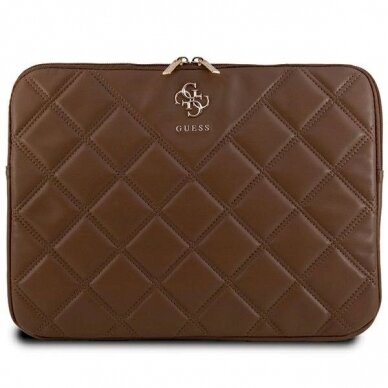 Guess Quilted 4G cover a 14 laptop - brown Guess Quilted 4G cover a 14 laptop - brown