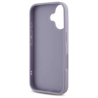 iPhone 16 – Guess Quilted Metal Logo dėklas - Šviesiai violetinis 6