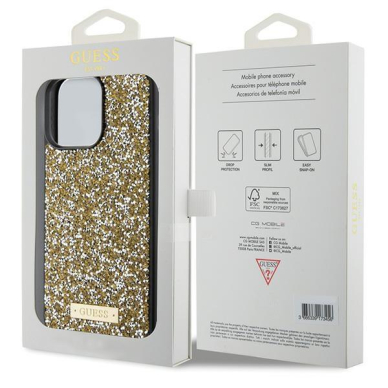 Guess Rhinestone Metal Logo Dėklas skirta iPhone 15 Pro - Geltonas 7 Guess Rhinestone Metal Logo Dėklas skirta iPhone 15 Pro - Geltonas 7