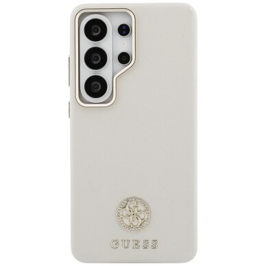 Samsung Galaxy S26 Ultra Guess Rhinestone Round Logo MagSafe dėklas – smėlio spalvos 2 Samsung Galaxy S26 Ultra Guess Rhinestone Round Logo MagSafe dėklas – smėlio spalvos 2