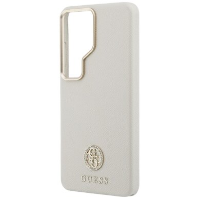Samsung Galaxy S26 Ultra Guess Rhinestone Round Logo MagSafe dėklas – smėlio spalvos 5 Samsung Galaxy S26 Ultra Guess Rhinestone Round Logo MagSafe dėklas – smėlio spalvos 5