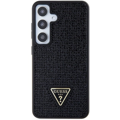 Guess Rhinestone Triangle Dėklas skirtas Samsung Galaxy S24 - Juodas 2
