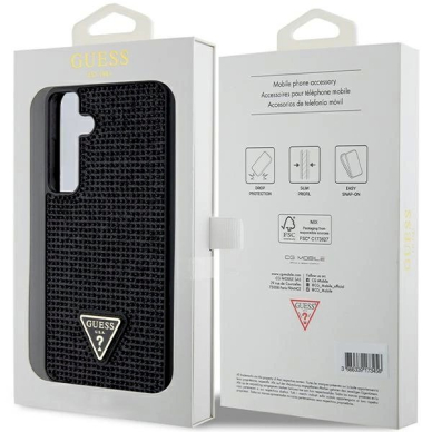 Guess Rhinestone Triangle Dėklas Samsung Galaxy S24+ - juodas 7 Guess Rhinestone Triangle Dėklas Samsung Galaxy S24+ - juodas 7