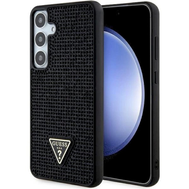 Guess Rhinestone Triangle Dėklas Samsung Galaxy S24+ - juodas Guess Rhinestone Triangle Dėklas Samsung Galaxy S24+ - juodas