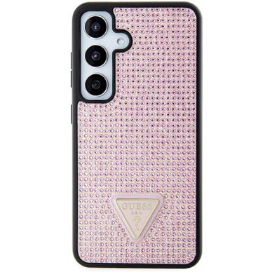 Guess Rhinestone Triangle Dėklas skirtas Samsung Galaxy S24 - Rožinis 2