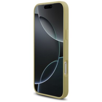 iPhone 17 Pro Max dėklas Guess Rhinestone Triangle Logo – auksinis 4