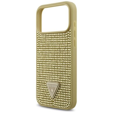 iPhone 17 Pro Max dėklas Guess Rhinestone Triangle Logo – auksinis 5 iPhone 17 Pro Max dėklas Guess Rhinestone Triangle Logo – auksinis 5