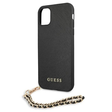 Guess Saffiano Chain Dėklas skirtas iPhone 11 6.1" / Xr - Juodas 5