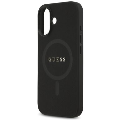iPhone 17 Guess Saffiano Classic Logo MagSafe dėklas – juodas 5 iPhone 17 Guess Saffiano Classic Logo MagSafe dėklas – juodas 5