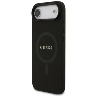 iPhone Air Guess Saffiano Classic Logo MagSafe dėklas – juodas 1 iPhone Air Guess Saffiano Classic Logo MagSafe dėklas – juodas 1