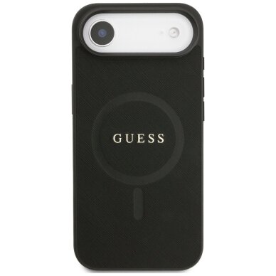 iPhone Air Guess Saffiano Classic Logo MagSafe dėklas – juodas 2 iPhone Air Guess Saffiano Classic Logo MagSafe dėklas – juodas 2