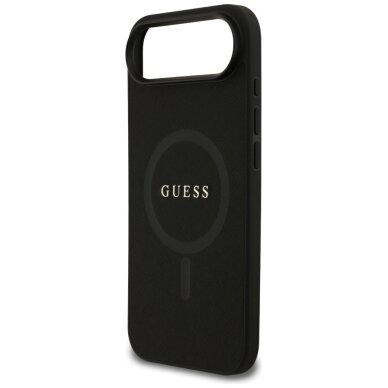 iPhone Air Guess Saffiano Classic Logo MagSafe dėklas – juodas 5