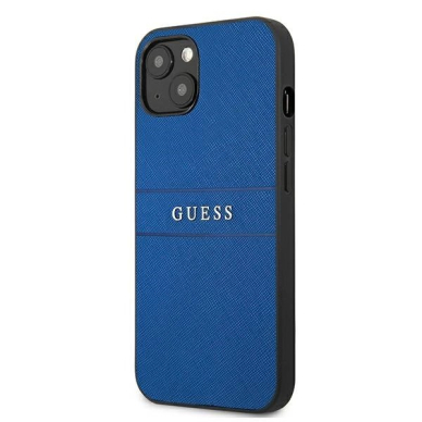 Guess Saffiano dirželio dėklas iPhone 13 mini 5.4" - mėlynas 1 Guess Saffiano dirželio dėklas iPhone 13 mini 5.4" - mėlynas 1