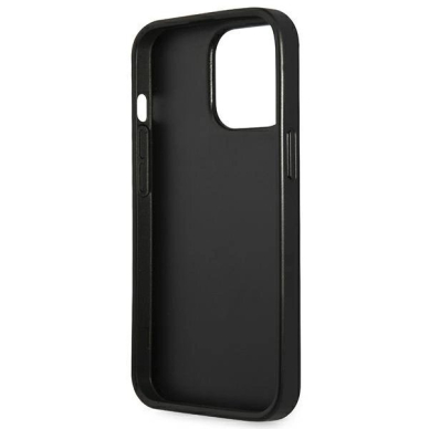 Guess Saffiano Triangle Logo Dėklas skirtas iPhone 13 Pro / 13 6.1&quot; - Sidabrinis 6