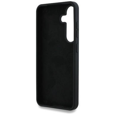 Guess Silikoninis Big 4G Logo Bottom Script Dėklas skirtas Samsung Galaxy S25 - Juodas 6