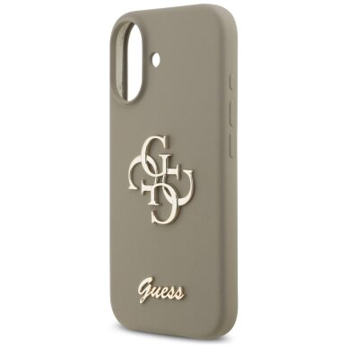 iPhone 17 Guess Silicone Big 4G Script dėklas – rudas 5 iPhone 17 Guess Silicone Big 4G Script dėklas – rudas 5