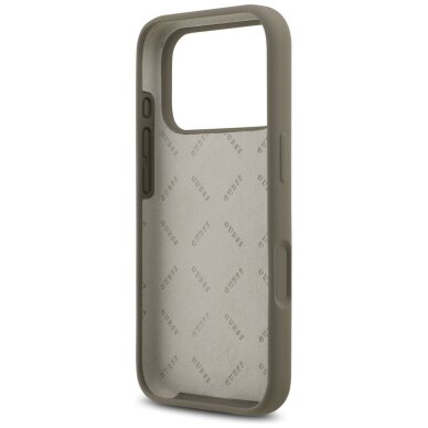 iPhone 17 Pro Max Guess Silicone Big 4G Script dėklas – rudas 6 iPhone 17 Pro Max Guess Silicone Big 4G Script dėklas – rudas 6