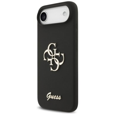 iPhone Air Guess Silicone Big 4G Script dėklas – juodas 1