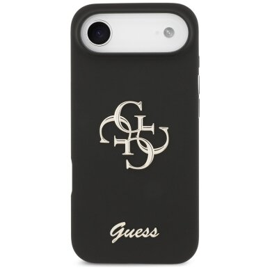 iPhone Air Guess Silicone Big 4G Script dėklas – juodas 2