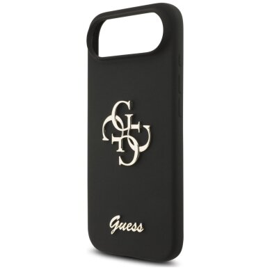 iPhone Air Guess Silicone Big 4G Script dėklas – juodas 5
