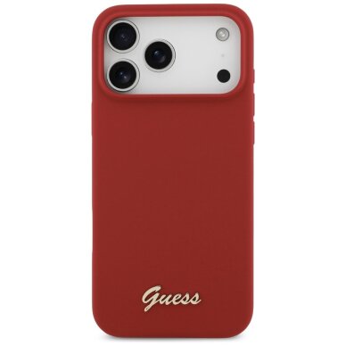 iPhone 17 dėklas Guess Grained Big 4G & Classic Logo – rožinis 2