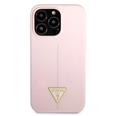 Guess Silikoninis Triangle Dėklas skirtas iPhone 13 Pro / 13 6.1&quot; - Violetinis 2