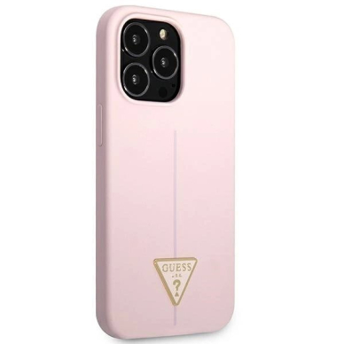Guess Silikoninis Triangle Dėklas skirtas iPhone 13 Pro / 13 6.1&quot; - Violetinis 3