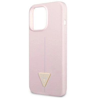 Guess Silikoninis Triangle Dėklas skirtas iPhone 13 Pro / 13 6.1&quot; - Violetinis 5