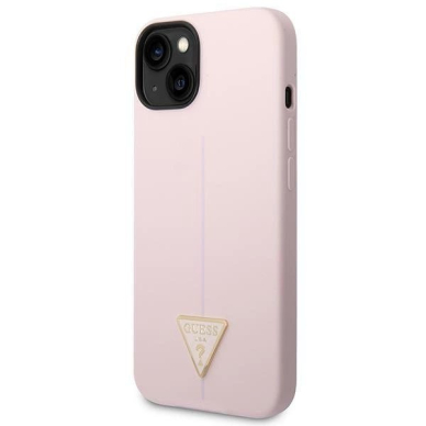 Guess Silikoninis Triangle Dėklas skirtas iPhone 14 6.1&quot; - Violetinis 1