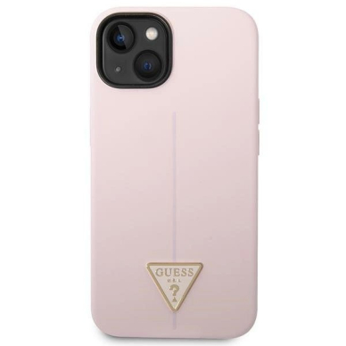 Guess Silikoninis Triangle Dėklas skirtas iPhone 14 6.1&quot; - Violetinis 2