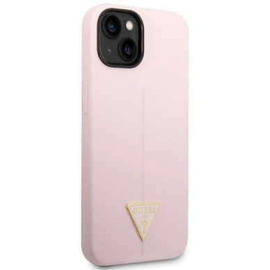 Guess Silikoninis Triangle Dėklas skirtas iPhone 14 6.1&quot; - Violetinis 3