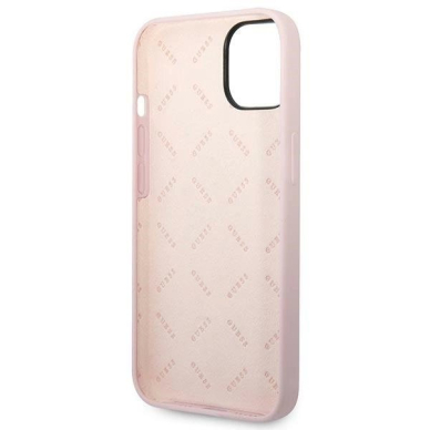 Guess Silikoninis Triangle Dėklas skirtas iPhone 14 6.1&quot; - Violetinis 6
