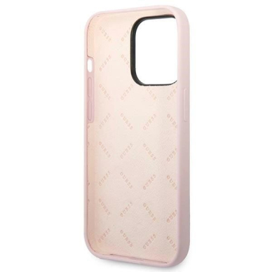 Guess Silikoninis Triangle iPhone 14 Pro 6.1" Dėklas - Violetinis 6 Guess Silikoninis Triangle iPhone 14 Pro 6.1" Dėklas - Violetinis 6