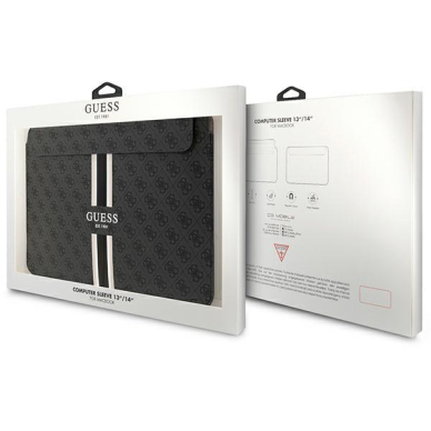 Dėklas Guess Sleeve GUCS14P4RPSK 14" Juodas/ Juodas 4G Printed Stripes 3 Dėklas Guess Sleeve GUCS14P4RPSK 14" Juodas/ Juodas 4G Printed Stripes 3