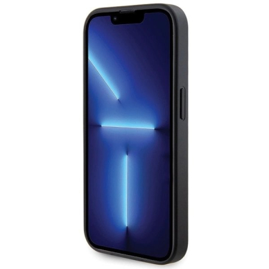 Guess Strass Metal Logo iPhone 13 Pro 6.1&quot; Dėklas - Juodas 4