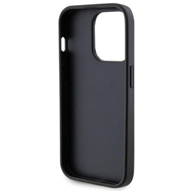 Guess Strass Metal Logo iPhone 13 Pro 6.1&quot; Dėklas - Juodas 6
