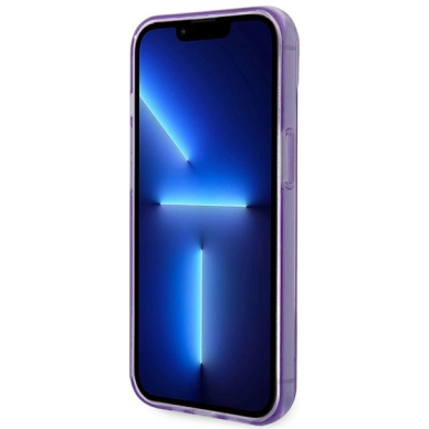 Guess Translucent iPhone 14 6.1&quot; Dėklas - Violetinis 4