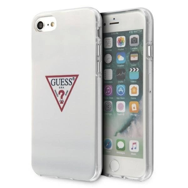iPhone 7 / 8 / SE 2020 / SE 2022 – Guess Triangle Collection Dėklas - Baltas